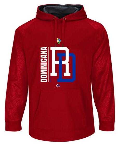 Dominican Republic Baseball Majestic World Baseball Classic Team Icon Fleece Pullover Hoodie Scarlet Graphite,We sell and wholesale Dominican Republic Baseball Majestic World Baseball Classic Team Icon Fleece Pullover Hoodie Scarlet Graphite on line form chian!